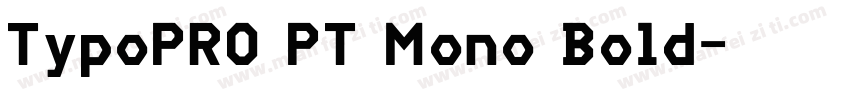 TypoPRO PT Mono Bold字体转换